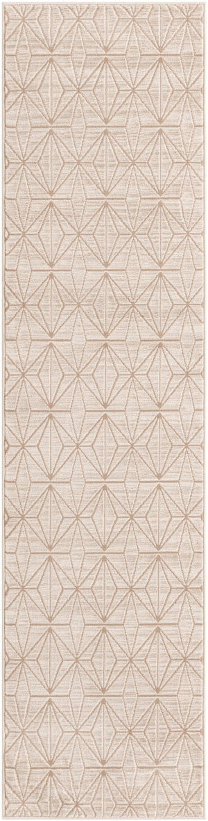 Beige 2' x 8' Jill Zarin Uptown Runner Area Rug 70% Polypropylene & 30% Polyester  Contemporary Carpet for Living, Dining, Office, Bedroom for Sale at Rug Engine