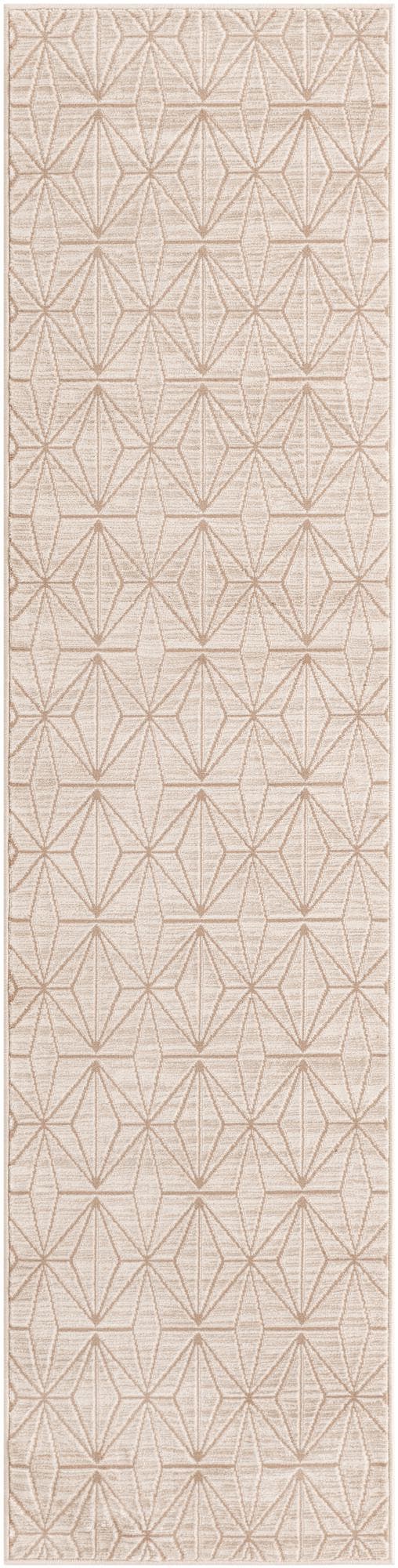 Beige 2' x 8' Jill Zarin Uptown Runner Area Rug 70% Polypropylene & 30% Polyester  Contemporary Carpet for Living, Dining, Office, Bedroom for Sale at Rug Engine