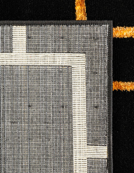 Black and Gold 5' 3 x 8' Marilyn Monroe Glam Rectangle Area Rug 70% Polypropylene & 30% Polyester Vivid Geometric Modern Carpet for Interior Home Decor for Sale at Rug Engine