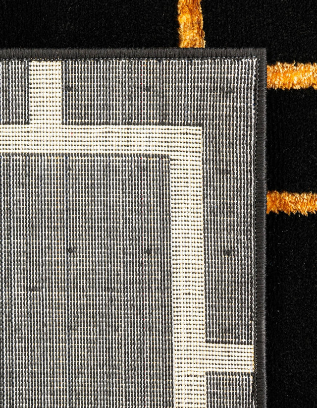 Black and Gold 5' 3 x 8' Marilyn Monroe Glam Rectangle Area Rug 70% Polypropylene & 30% Polyester Vivid Geometric Modern Carpet for Interior Home Decor for Sale at Rug Engine