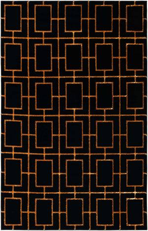 Black and Gold 5' 3 x 8' Marilyn Monroe Glam Rectangle Area Rug 70% Polypropylene & 30% Polyester Vivid Geometric Modern Carpet for Interior Home Decor for Sale at Rug Engine