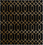 Black and Gold 7' 10 x 7' 10 Marilyn Monroe Glam Square Area Rug 70% Polypropylene & 30% Polyester Vivid Geometric Modern Carpet for Interior Home Decor for Sale at Rug Engine