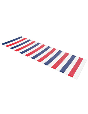 Navy Bue and Red 2' x 6' 1 Vista Breeze Outdoor Runner Area Rug Weather Resistant for Patio, Deck, Terrace, Balcony, Porch Colorful Vivid Modern Outside Carpet for Sale at Rug Engine