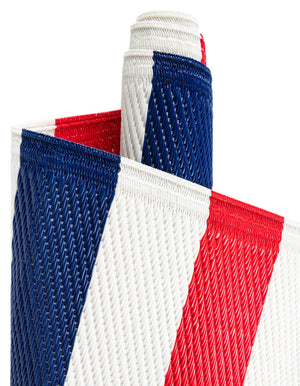Navy Bue and Red 2' x 6' 1 Vista Breeze Outdoor Runner Area Rug Weather Resistant for Patio, Deck, Terrace, Balcony, Porch Colorful Vivid Modern Outside Carpet for Sale at Rug Engine