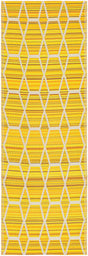 Yellow 2' x 6' 1 Vista Breeze Outdoor Runner Area Rug Weather Resistant for Patio, Deck, Terrace, Balcony, Porch Colorful Vivid Modern Outside Carpet for Sale at Rug Engine