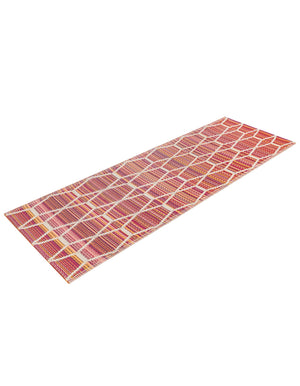 Red 2' x 6' 1 Vista Breeze Outdoor Runner Area Rug Weather Resistant for Patio, Deck, Terrace, Balcony, Porch Colorful Vivid Modern Outside Carpet for Sale at Rug Engine