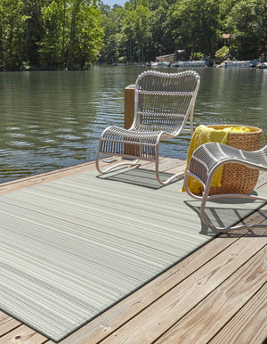 Pastel Gray 4' 1 x 6' 1 Vista Breeze Outdoor Rectangle Area Rug Weather Resistant for Patio, Deck, Terrace, Balcony, Porch Colorful Vivid Modern Outside Carpet for Sale at Rug Engine