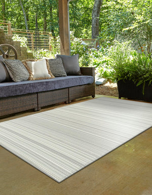 Pastel Gray 4' 1 x 6' 1 Vista Breeze Outdoor Rectangle Area Rug Weather Resistant for Patio, Deck, Terrace, Balcony, Porch Colorful Vivid Modern Outside Carpet for Sale at Rug Engine