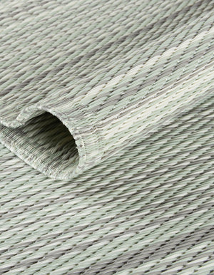 Pastel Gray 2' x 6' 1 Vista Breeze Outdoor Runner Area Rug Weather Resistant for Patio, Deck, Terrace, Balcony, Porch Colorful Vivid Modern Outside Carpet for Sale at Rug Engine