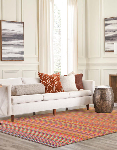 Multicolor 4' 1 x 6' 1 Vista Breeze Outdoor Rectangle Rug