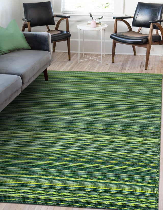 Green 4' 1 x 6' 1 Vista Breeze Outdoor Rectangle Area Rug Weather Resistant for Patio, Deck, Terrace, Balcony, Porch Colorful Vivid Modern Outside Carpet for Sale at Rug Engine