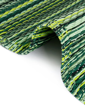 Green 2' x 6' 1 Vista Breeze Outdoor Runner Area Rug Weather Resistant for Patio, Deck, Terrace, Balcony, Porch Colorful Vivid Modern Outside Carpet for Sale at Rug Engine