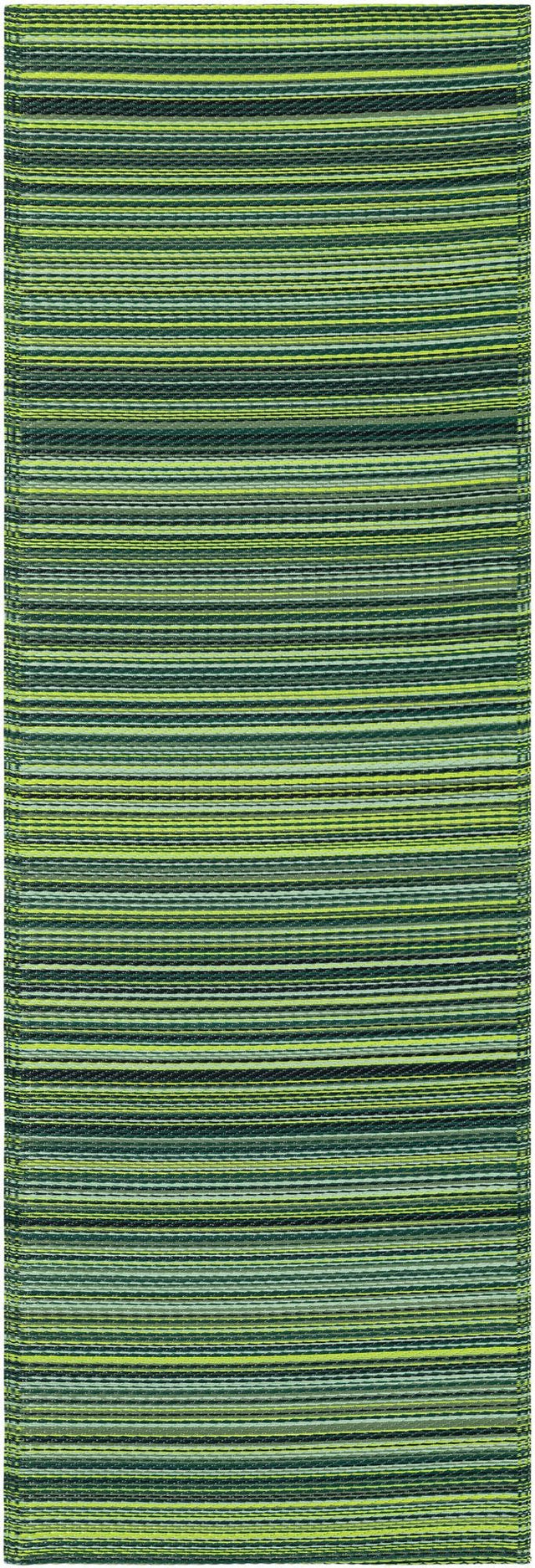 Green 2' x 6' 1 Vista Breeze Outdoor Runner Area Rug Weather Resistant for Patio, Deck, Terrace, Balcony, Porch Colorful Vivid Modern Outside Carpet for Sale at Rug Engine