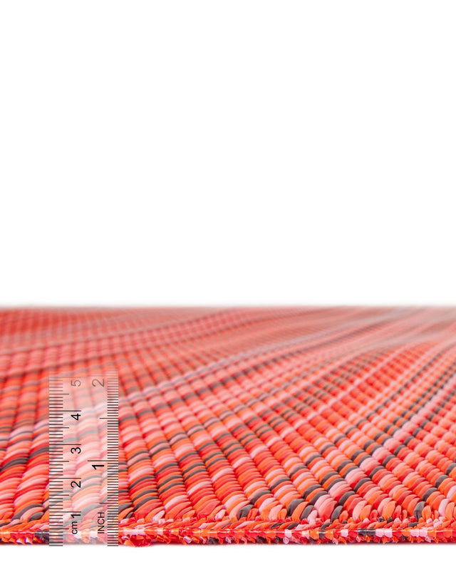 Red 2' x 6' 1 Vista Breeze Outdoor Runner Area Rug Weather Resistant for Patio, Deck, Terrace, Balcony, Porch Colorful Vivid Modern Outside Carpet for Sale at Rug Engine