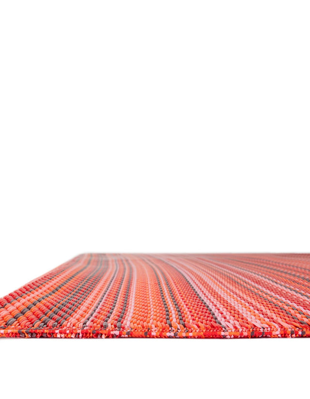 Red 2' x 6' 1 Vista Breeze Outdoor Runner Area Rug Weather Resistant for Patio, Deck, Terrace, Balcony, Porch Colorful Vivid Modern Outside Carpet for Sale at Rug Engine