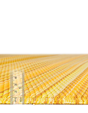 Yellow 2' x 6' 1 Vista Breeze Outdoor Runner Area Rug Weather Resistant for Patio, Deck, Terrace, Balcony, Porch Colorful Vivid Modern Outside Carpet for Sale at Rug Engine