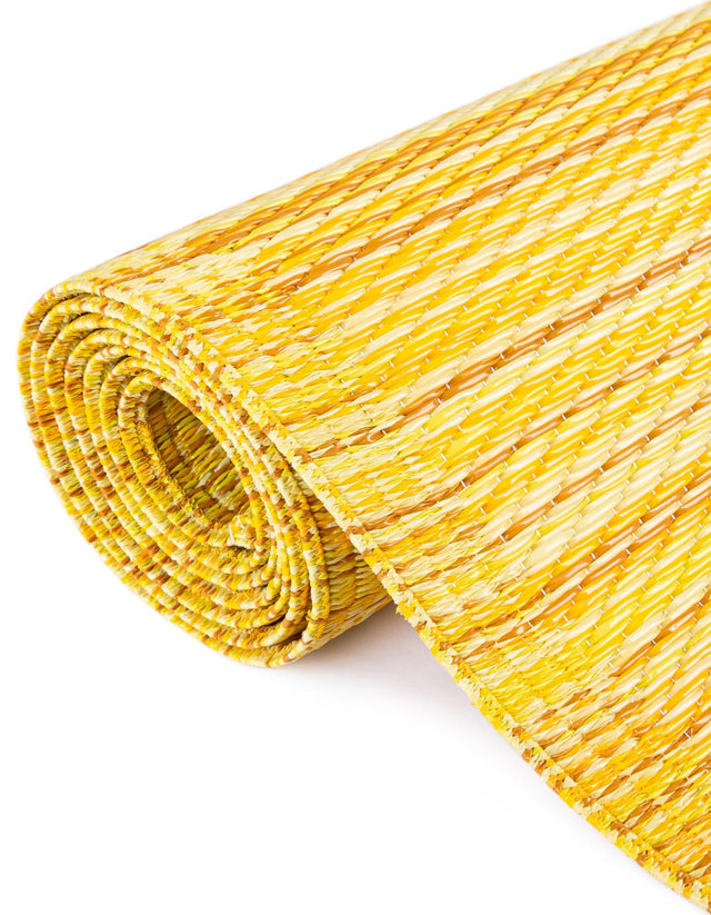 Yellow 2' x 6' 1 Vista Breeze Outdoor Runner Area Rug Weather Resistant for Patio, Deck, Terrace, Balcony, Porch Colorful Vivid Modern Outside Carpet for Sale at Rug Engine