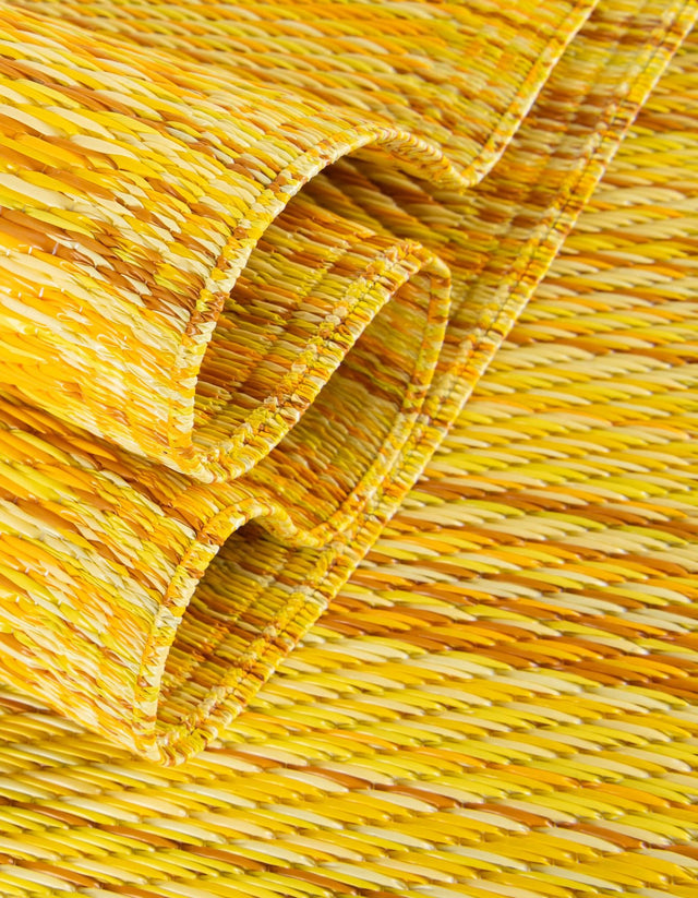 Yellow 2' x 6' 1 Vista Breeze Outdoor Runner Area Rug Weather Resistant for Patio, Deck, Terrace, Balcony, Porch Colorful Vivid Modern Outside Carpet for Sale at Rug Engine
