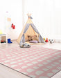 Pink 5' 1 x 8' Whimsy Kids Rectangle Rug