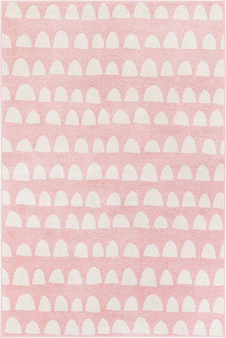 Pink 5' 1 x 8' Whimsy Kids Rectangle Rug