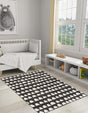 Dark Gray 5' 1 x 8' Whimsy Kids Rectangle Rug