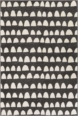 Dark Gray 5' 1 x 8' Whimsy Kids Rectangle Rug