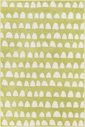 Pastel Green 5' 1 x 8' Whimsy Kids Rectangle Rug